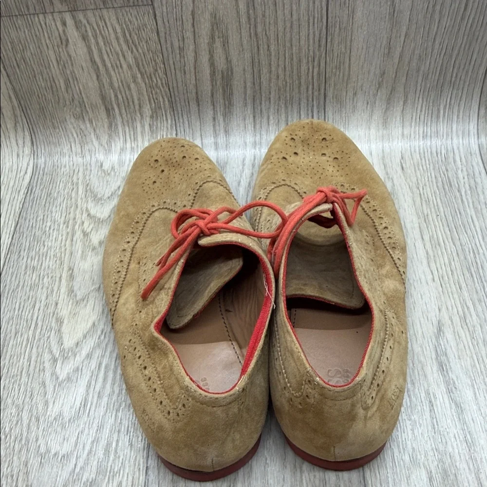 Hugo Boss Tan and Red Men's Shoes